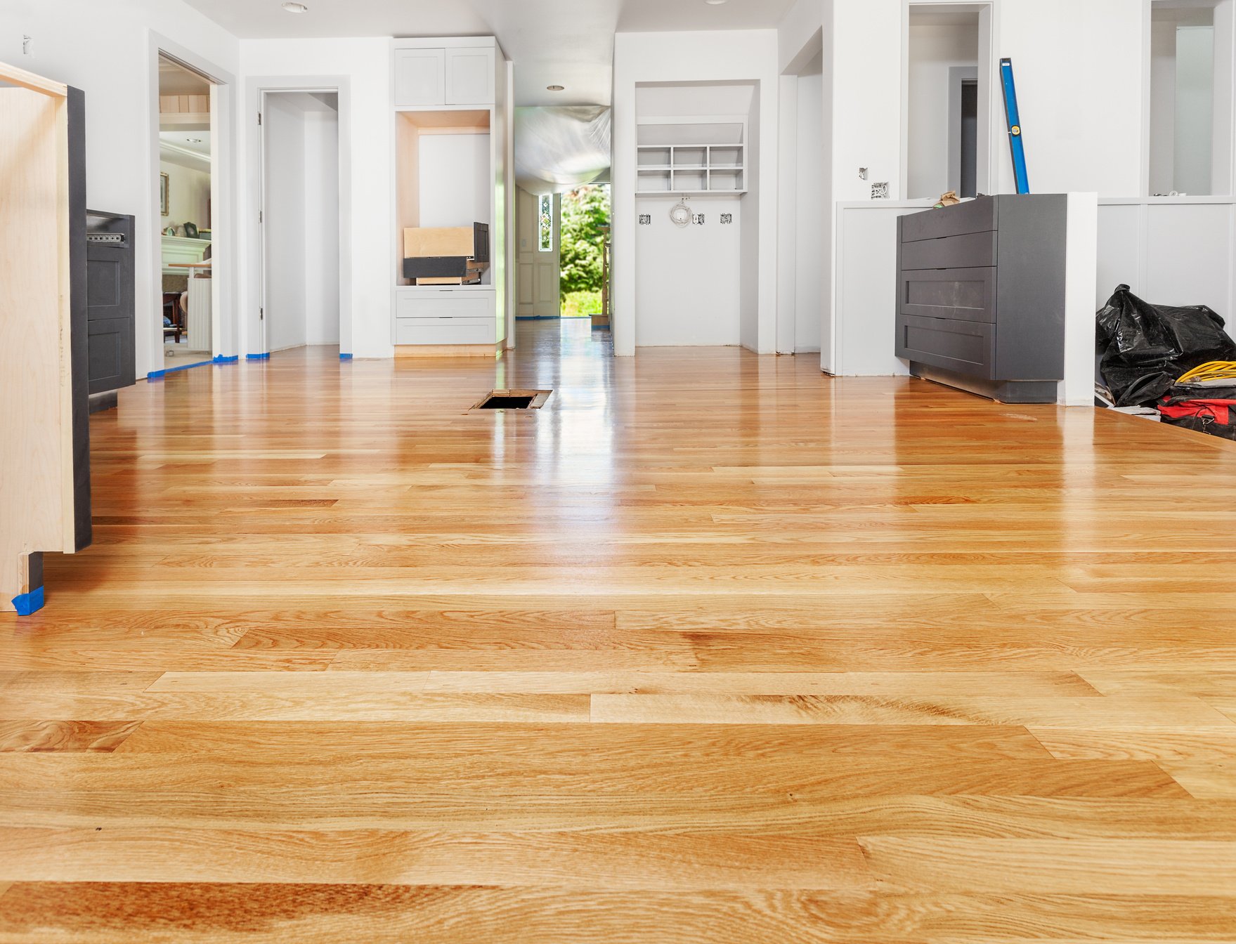 Refinished hardwood floor